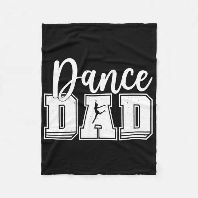 Rolig Dans Pappa Stolt Dansare Dansar Fars Dag M Fleecefilt (Framsidan)