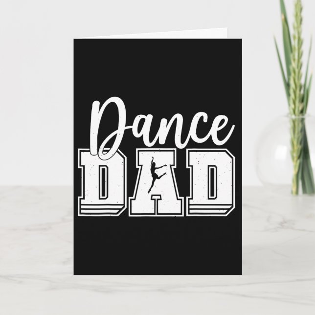 Rolig Dans Pappa Stolt Dansare Dansar Fars Dag M Kort (Framsida)