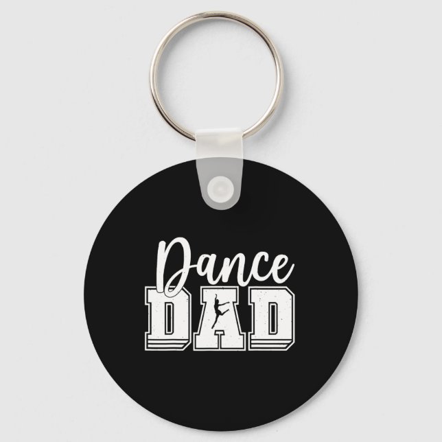 Rolig Dans Pappa Stolt Dansare Dansar Fars Dag M Nyckelring (Framsida)