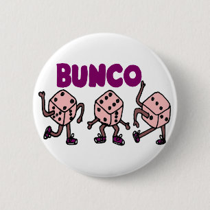 Rolig dansa Bunco tärning Knapp