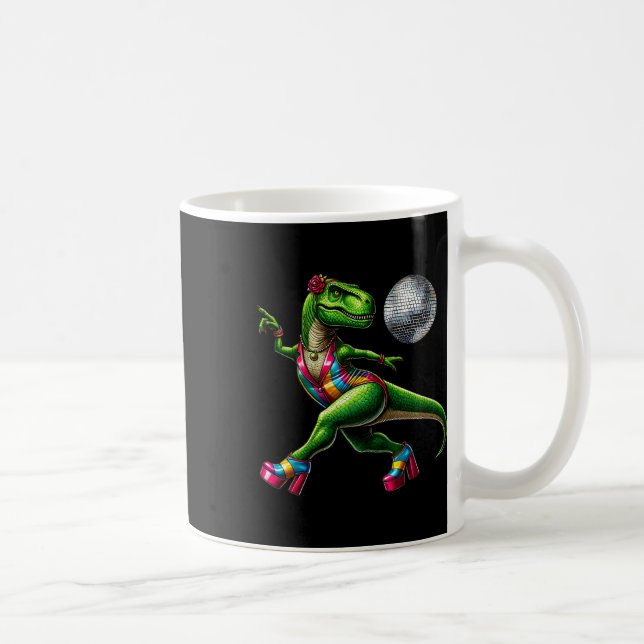 Rolig dansande dinosaurie1  kaffemugg (Höger)