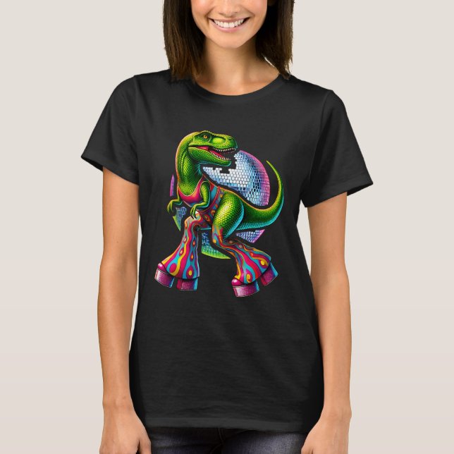 Rolig dansande dinosaurie  t shirt (Framsida)