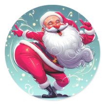 Rolig dansande tomte God Jul