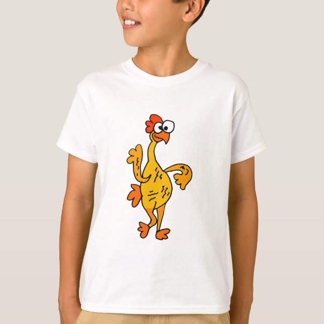 Rolig dansgummihöna tee shirt (Framsida)