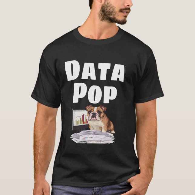Rolig data pop-analytiker nummer nörd revisor humo t shirt (Framsida)