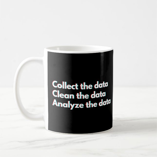 Rolig Dataanalytiker Citat om Dataarbete Kaffemugg (Vänster)