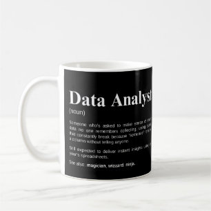 Rolig Dataanalytiker Data Definition Kaffemugg
