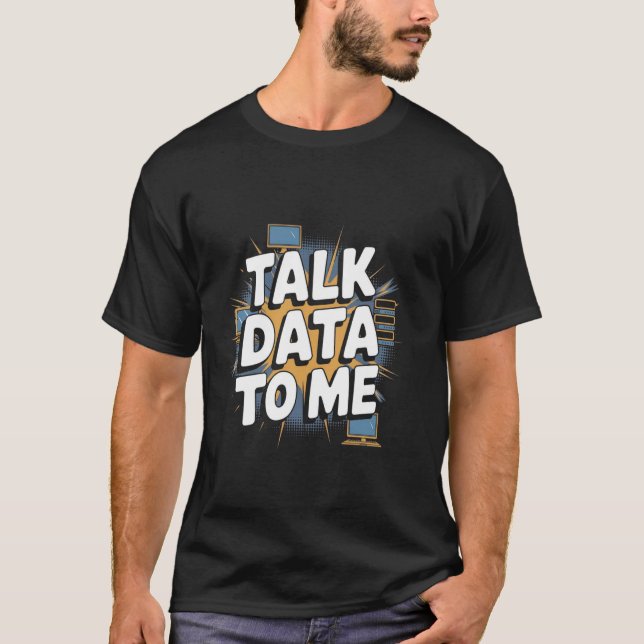 Rolig dataanalytiker dataanalys t shirt (Framsida)