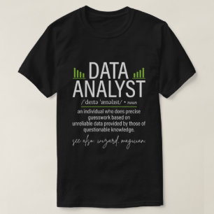Rolig datanalytikerdefinition Data Science T Shirt