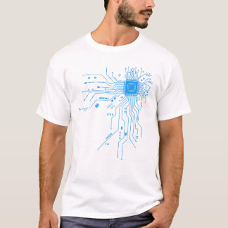 Rolig datanörd PCB-design CPU-chip kretskort T Shirt