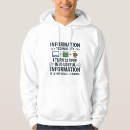 Rolig datavetenskaplig t-shirt - Ät Sova Kodera Up Hoodie