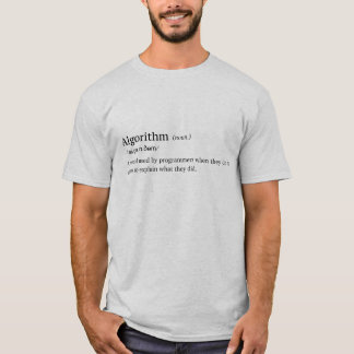Rolig definition av algoritmen t shirt