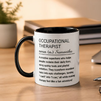 Rolig definition av arbetsterapeut kaffemugg