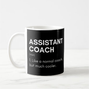 Rolig definition av assisterande tränare och instr kaffemugg