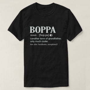 Rolig definition av Boppa Cool present till farfar T Shirt