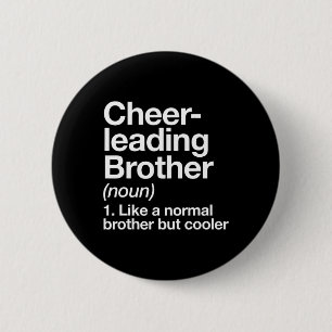 Rolig definition av cheerleadingbror sport knapp