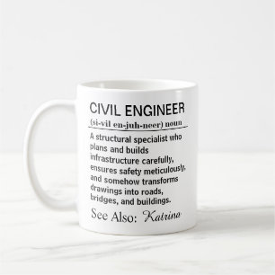 Rolig definition av civilingenjör  kaffemugg