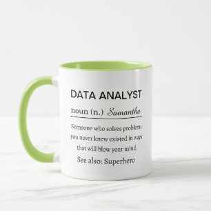 Rolig definition av dataanalytiker mugg