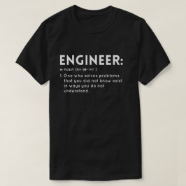 Rolig definition av en ingenjör t shirt