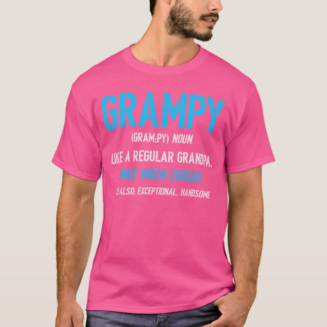 Rolig definition av familjen farfar t shirt (Framsida)