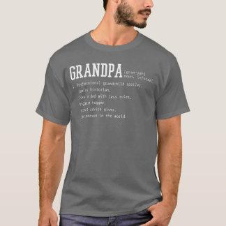 Rolig definition av farfar för flicka t shirt