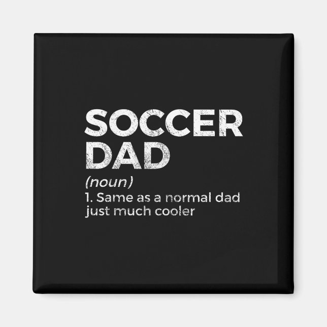 Rolig definition av fotbollspappa magnet (Framsidan)