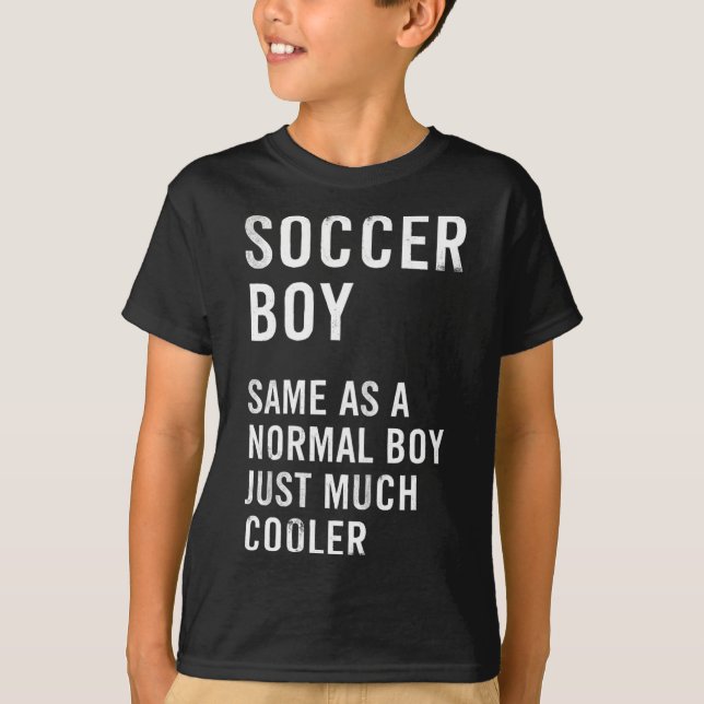 Rolig definition av fotbollspojke  t shirt (Framsida)