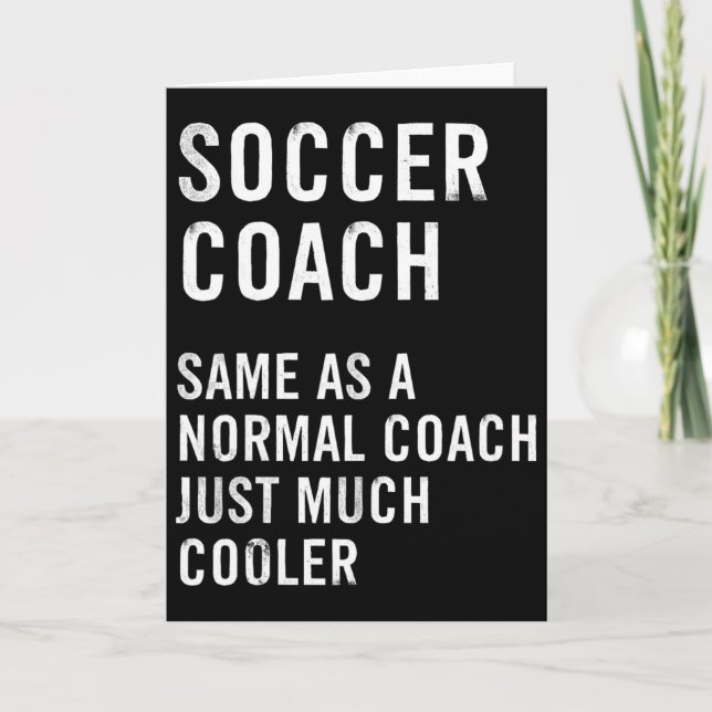 Rolig definition av fotbollstränare  kort (Framsida)