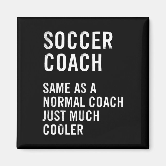 Rolig definition av fotbollstränare  magnet (Framsidan)