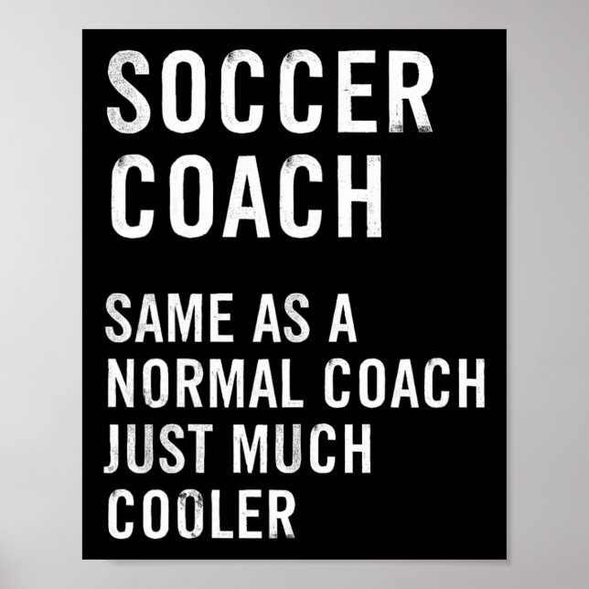 Rolig definition av fotbollstränare  poster (Framsidan)