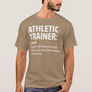 Rolig Definition Av Idrottstränare Skada Vild Vit T Shirt
