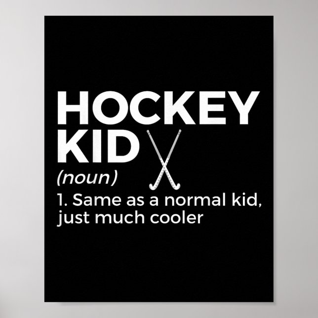 Rolig Definition Av Landhockeybarn Poster (Framsidan)