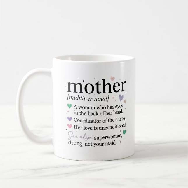 Rolig definition av mamma kaffemugg (Vänster)