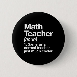Rolig definition av matematiklärare tillbaka till knapp