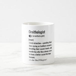 Rolig definition av ornitolog Ornithology Kaffemugg