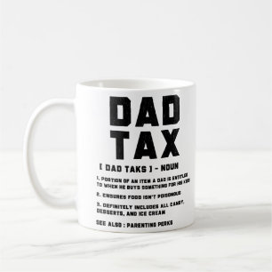Rolig definition av pappaskatt fadersdagspresent v kaffemugg