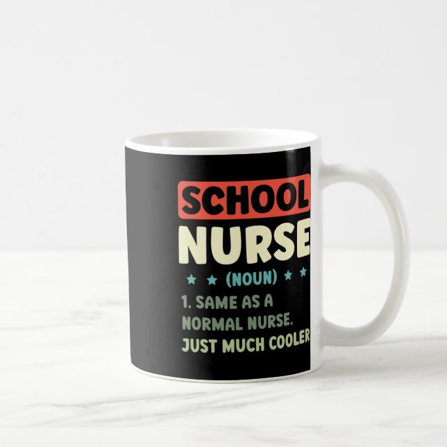 Rolig definition av skolsköterska Byck till skolan Kaffemugg (Höger)