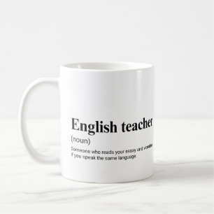 Rolig definition för engelsklärare kaffemugg