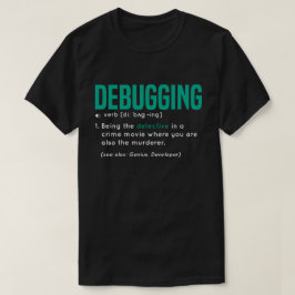 Rolig definition för feltestning med grön färg t shirt