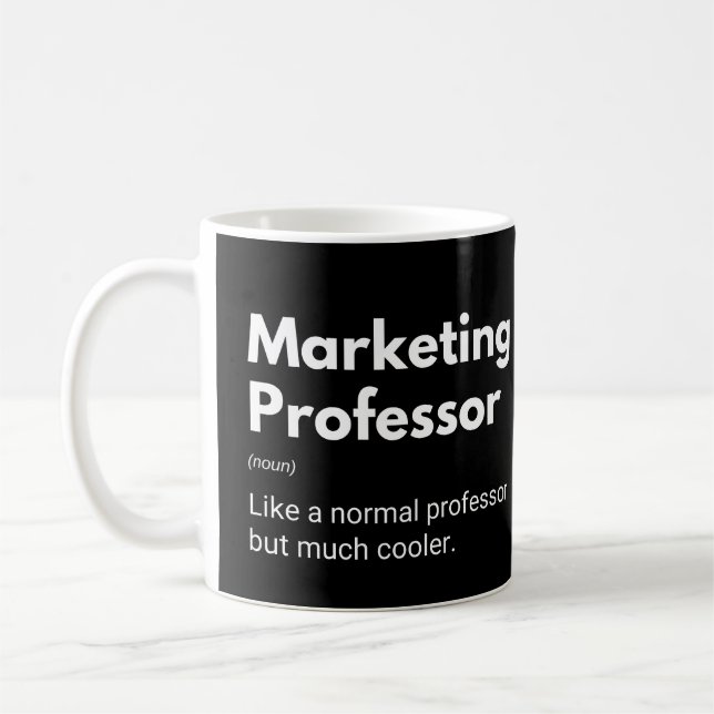 Rolig definition för marknadsföringsprofessor kaffemugg (Vänster)