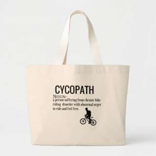 Rolig definition för ordbok för Cycopath Jumbo Tygkasse
