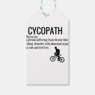 Rolig definition för ordbok för Cycopath Presentetikett