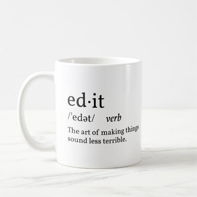 Rolig definitionsredigering kaffemugg (Vänster)