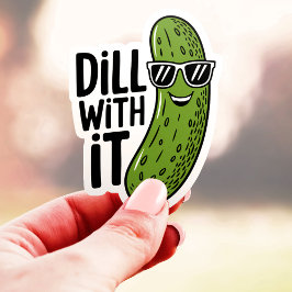 Rolig dekal med dill-punsk sticker