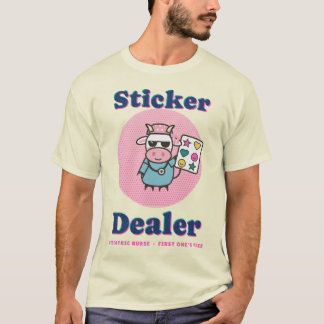 Rolig dekalhandlare för barnsköterska Ko T Shirt