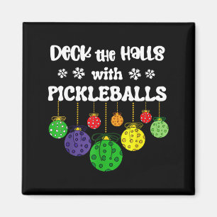 Rolig dekoration till hallen med pickleballs spela magnet