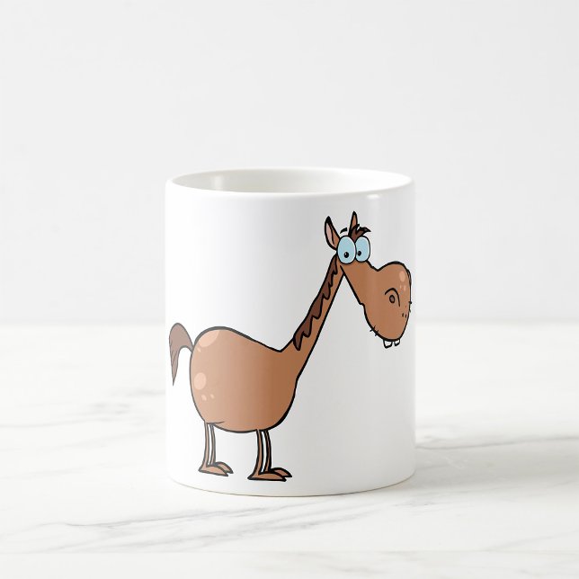 Rolig Derpy Häst Dum Brun Hingst Kaffemugg (Skapare uppladdad)