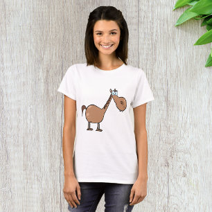 Rolig Derpy Häst Tokig Brun Hingst T Shirt