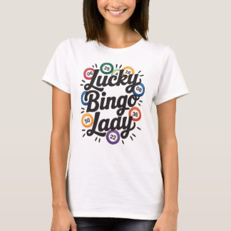 Rolig design för bingofanatiker – present till bin t shirt
