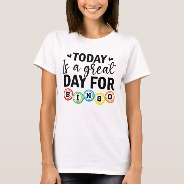 Rolig design för bingofanatiker – Present till bin T Shirt (Framsida)